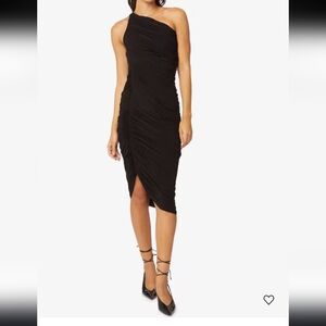 Norma Kamali Diana Midi One-Shoulder Dress | Sz XL | NWT